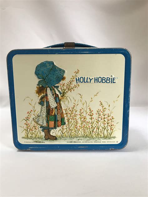 holly hobbie metal lunch box|holly hobbie lunch boxes.